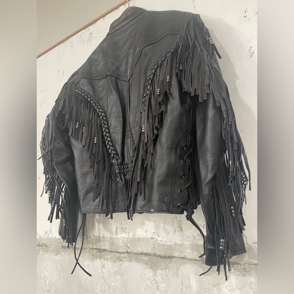 FRINGE leather Jacket - Picture 7 of 7